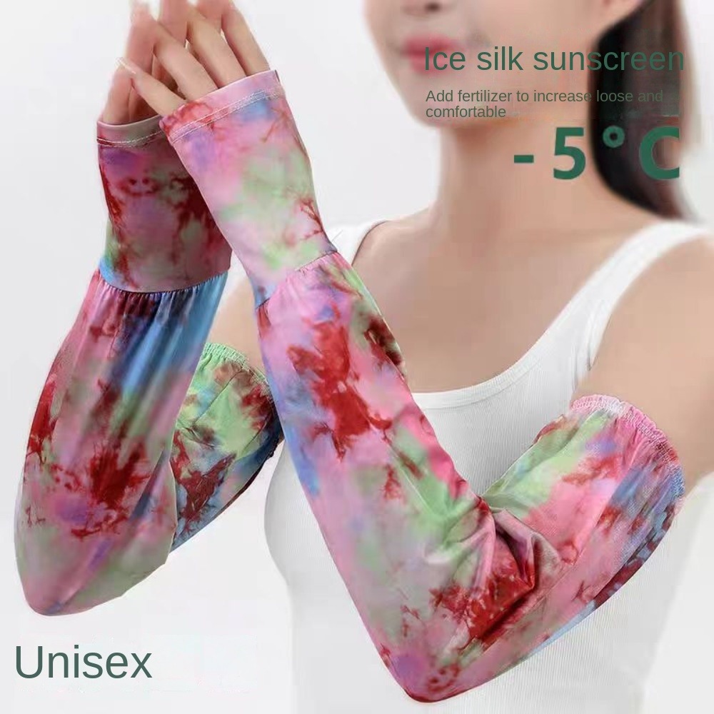 Cycling Gloves - Mangas Longas de Seda Gelada com