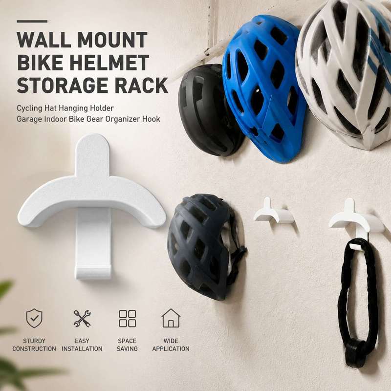 Cycling Gear Organizer Wall - Suporte de Parede para Capacete de