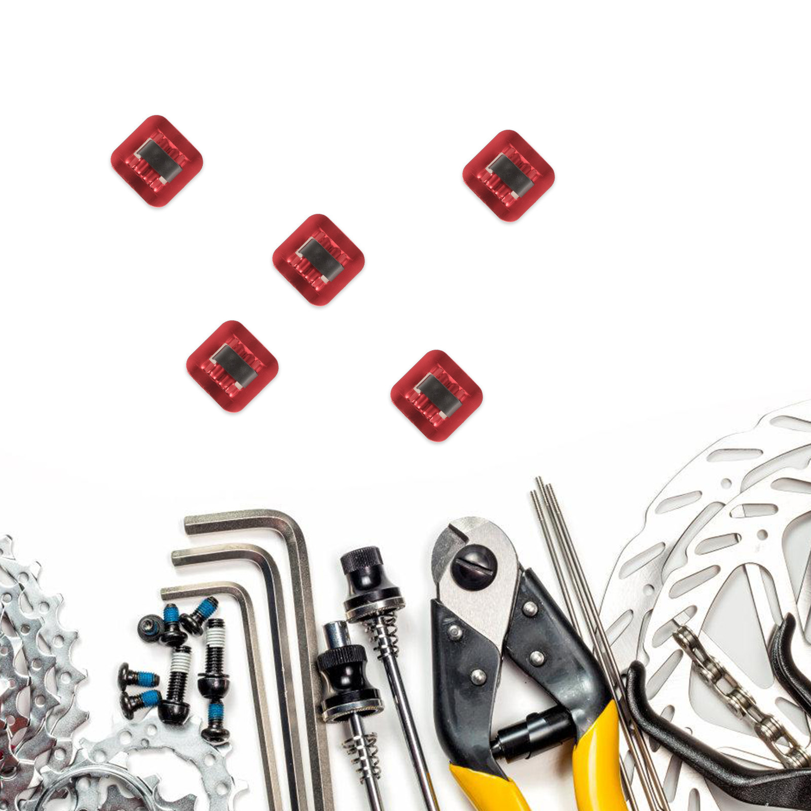 Cycling Gear Organization - 5 Conjuntos de Guias de Cabo