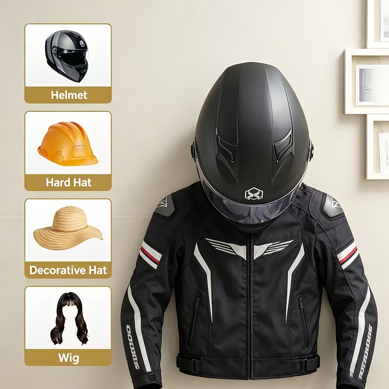 Suporte para Capacete de Motoc - Cycling Gear Organizer Wall avaliação e preço